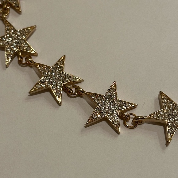 💕3 for $8 💕 Gold Crystal Star Choker Necklace - Picture 3 of 8